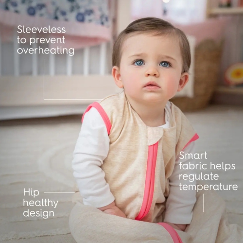 Gigoteuse SleepSack de HALO - température idéale 1,0ToG lb - Avoine/Rose