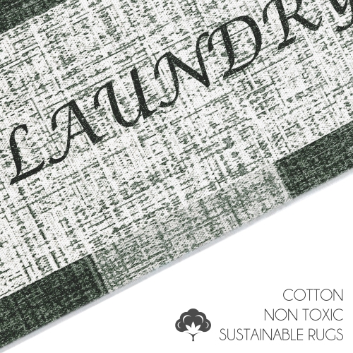 Tapis de corridor lavable non Skid de SussexHome - 20 x 59 po - Vert olive