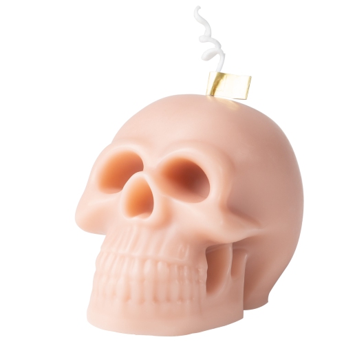 REJUUV  Halloween Skull Candle, Handcrafted Gothic Décor, La Fille De Berlin