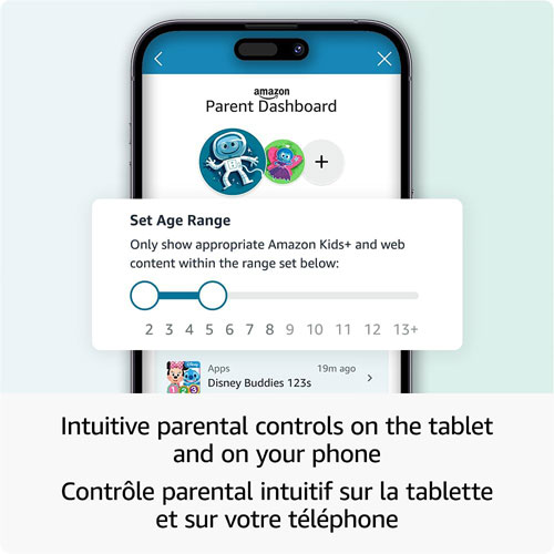 Tablette 10,1 po 32 Go FireOS Fire HD 10 Kids d'Amazon avec étui à l'épreuve des enfants - Bleu