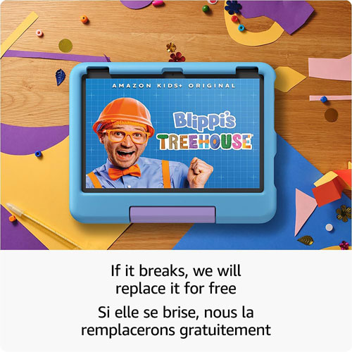 Tablette 10,1 po 32 Go FireOS Fire HD 10 Kids d'Amazon avec étui à l'épreuve des enfants - Bleu