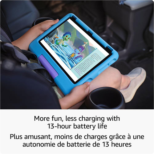 Tablette 10,1 po 32 Go FireOS Fire HD 10 Kids d'Amazon avec étui à l'épreuve des enfants - Bleu