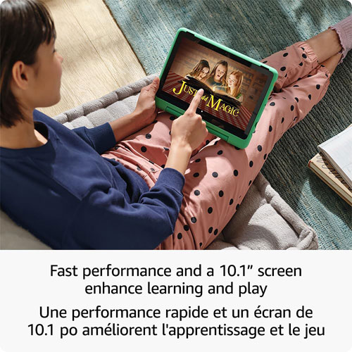 Tablette 10,1 po 32 Go FireOS Fire HD 10 Kids Pro d'Amazon avec étui à l'épreuve des enfants - Motif joyeux