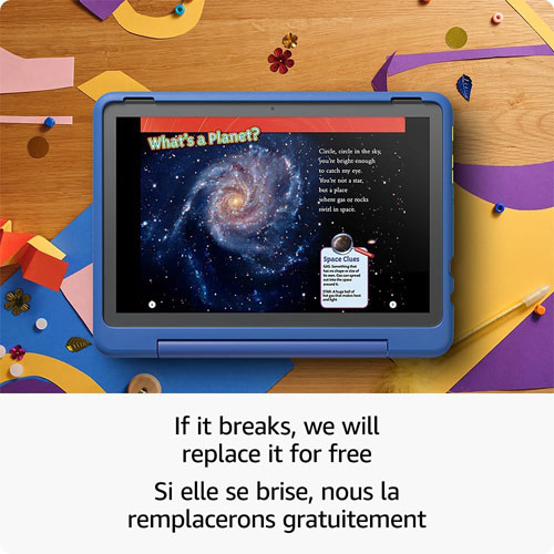 Tablette 10,1 po 32 Go FireOS Fire HD 10 Kids Pro d'Amazon avec étui à l'épreuve des enfants - Motif joyeux