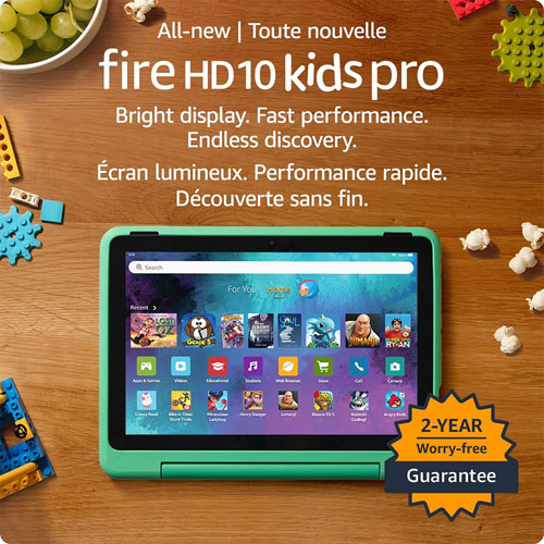 Amazon Fire HD 10 Kids Pro 10.1" 32GB FireOS Tablet with Kid-Proof Case - Mint