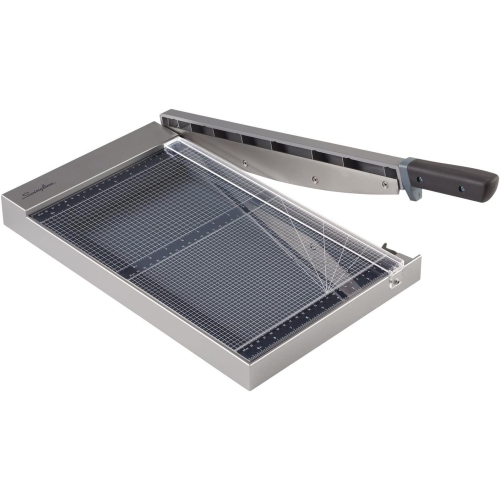 SWINGLINE  " Classiccut Glass 15 Guillotine Trimmer With Edgeglow, 15"", 15 Sheets (G7010014), Silver"