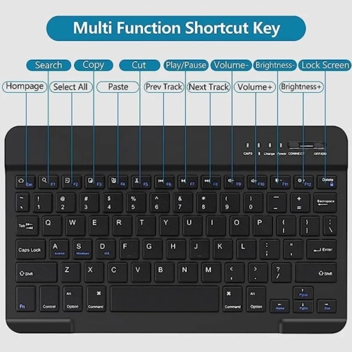 Keyboard Case for iPad Mini 6 8.3 Inch - Detachable Bluetooth Keyboard with Pencil Holder