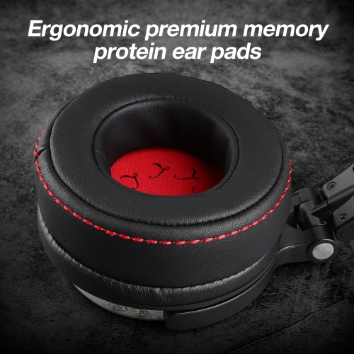 Casque d'écoute avec fil de studio professionnel de OneOdio pour enregistrement de mixage de baladoémissions - Pro-50 noir