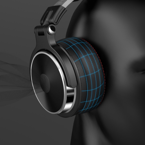 Casque d'écoute avec fil de studio professionnel de OneOdio pour enregistrement de mixage de baladoémissions - Pro-50 noir