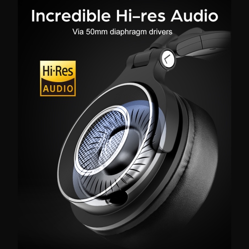 OneOdio Recording Studio Wired Over Ear Headphones Monitor 60 -Hi-Res Audio 6.35mm Adapter-Black