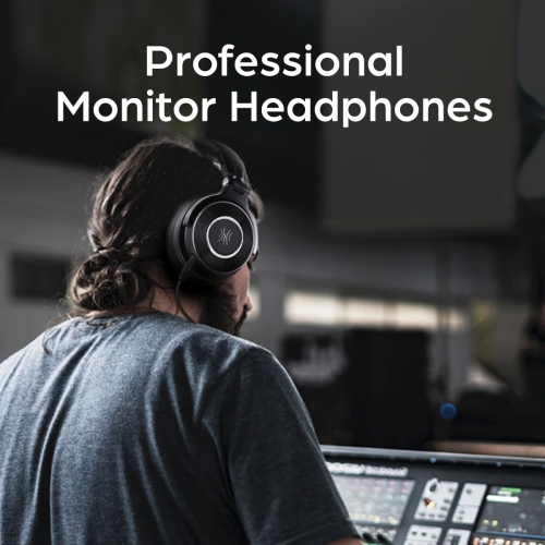 OneOdio Recording Studio Wired Over Ear Headphones Monitor 60 -Hi-Res Audio 6.35mm Adapter-Black