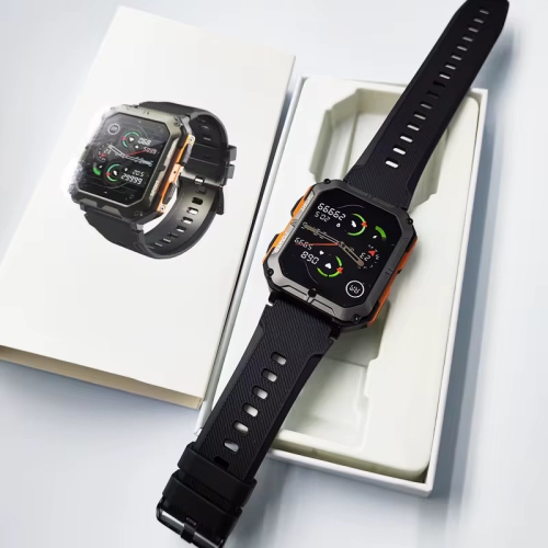 TUTT Smartwatch for Men Military Rugged | Speaker Pedometer IP68 Waterproof 1.83'' HD Tactical Smart Watch Fitness and Health Tracking Long Battery