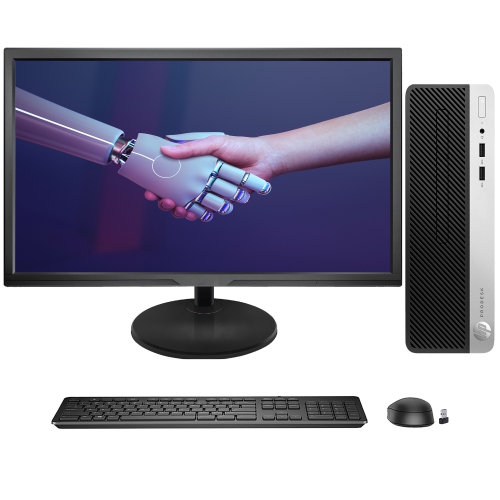 Refurbished (Good) - HP ProDesk 400 G5 SFF High Performance Desktop PC, New  22 inch FHD Monitor (Intel Core i3 8th GEN @3.60 GHz/ 16GB DDR4 RAM/ 1TB