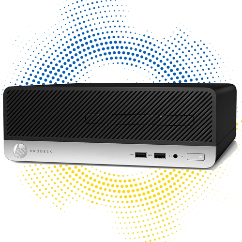 Refurbished - HP ProDesk G5 SFF Business Desktop PC Computer, New 22 inch FHD Monitor, Intel Core 8th Gen Processor 3.60GHz, 8GB DDR4 RAM, 256GB SSD,