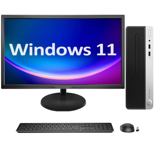 Remis à neuf - ordinateur de bureau haute performance ProDesk 400 G5 SFF de HP, nouveau moniteur HD intégrale 22&nbsp;po (Core i3 8th gén.