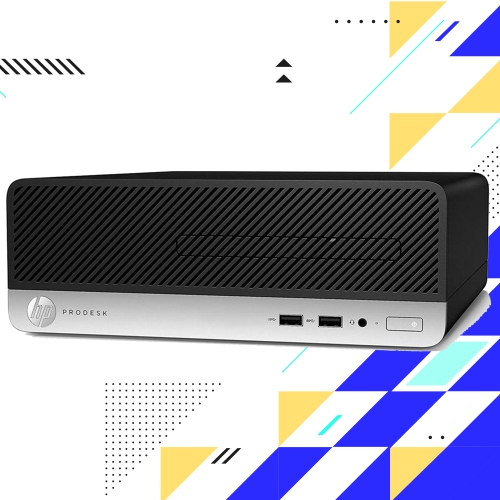 Refurbished - Desktop PC HP ProDesk 400 G5 SFF Business Computer, New 27 inch FHD Monitor (Core i3-8100 8th GEN/ 8GB RAM/ 512GB SSD/ Windows 11 Pro)