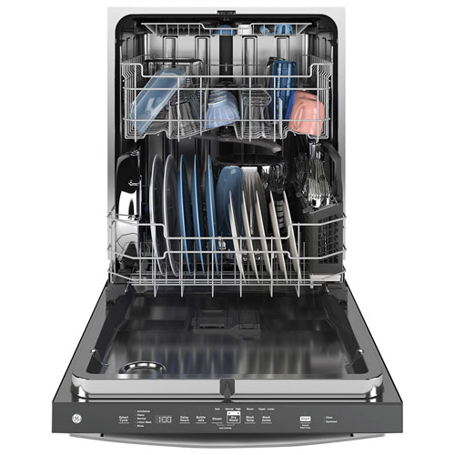 GE 24" 45dB Built-In Dishwasher with Third Rack (GDT670SYVFS) - Stainless Steel