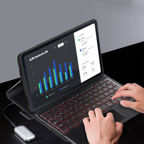 SaharaCase - Keyboard Case with Mouse Pad for Lenovo Tab P11 - Black