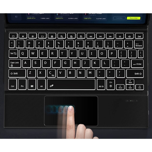 SaharaCase - Keyboard Case with Mouse Pad for Lenovo Tab P11 - Black