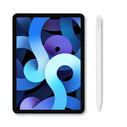 SaharaCase - White Stylus Pen with Palm Rejection, Magnetic Adhesion and Extra Nib Covers