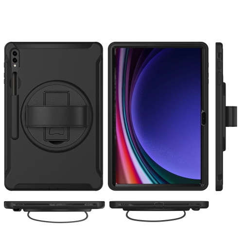 SaharaCase - Protection Hand Strap Series Case for Samsung Galaxy Tab S10 Ultra, Tab S9 Ultra, and Tab S8 Ultra - Black