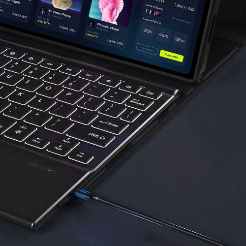 SaharaCase - Keyboard Case with TrackPad for Samsung Galaxy Tab S9 - Black