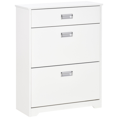 3 drawer deals shoe cabinet white