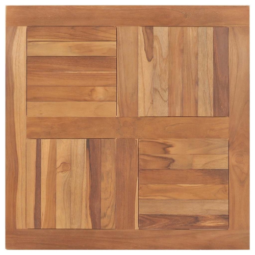 VIDAXL  Table Top Solid Teak Wood Square 80X80X2.5 Cm