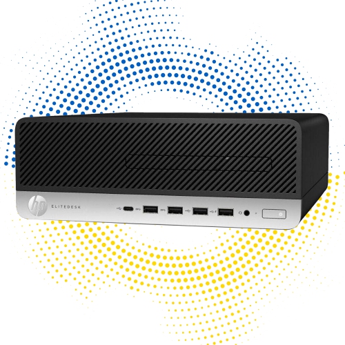 Refurbished - Desktop PC HP EliteDesk 705 G4 SFF Business Computer (A10-9700/ 16GB RAM/ 512GB SSD/ Windows 10 Pro) AMD Processor - Black/Silver