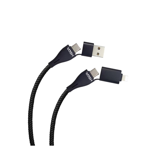Rush Braided 4 in 1 USB Cable