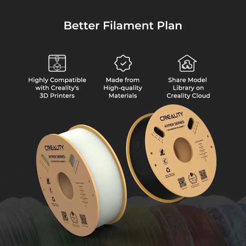 Série Hyper : Filament d’imprimante 3D haute vitesse, 1 kg/bobine (BLANC)