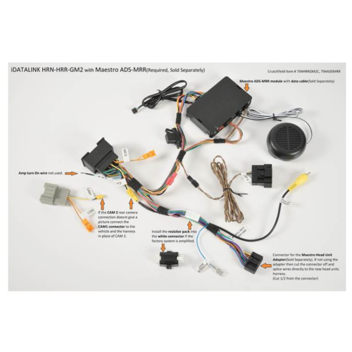 iDatalink HRN-HRR-GM2 Plug and Play T-Harness for GMC Cadillac Chevrolet 2010+