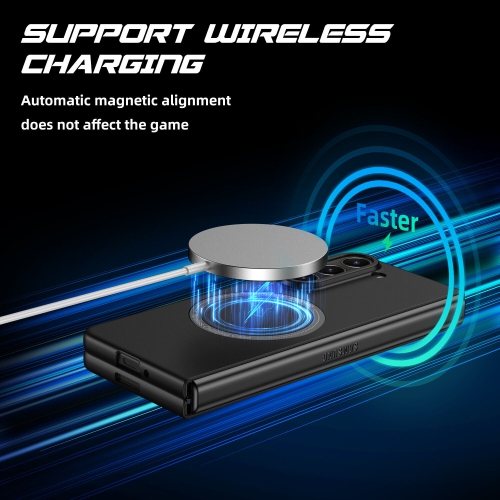 【CSmart】 Hybrid Magnetic Wireless Charging MagSafe Case Back Cover for Samsung Galaxy Z Fold 5, Purple
