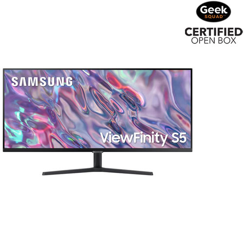 Open Box - Samsung 34" QHD 100Hz 5ms GTG VA LED FreeSync Monitor - Black