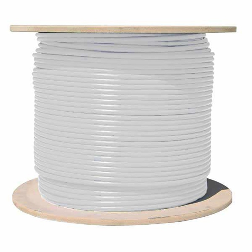 TECHCRAFT  - Cat6A Shielded Network Cable, S/ftp, 1000 Feet Length, Cmr In White