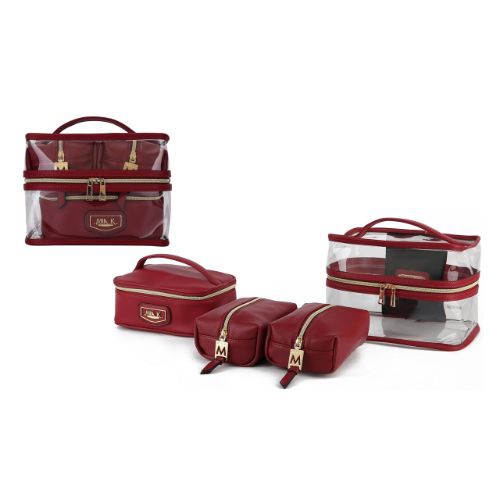 MKF COLLECTION  Emma Cosmetic 4 PC Set Handbag By Mia K. In Multicolor