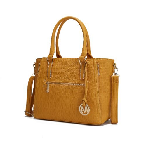 MKF Collection Cairo M Signature Satchel Handbag Multi Pockets by Mia K