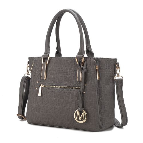 MKF Collection Cairo M Signature Satchel Handbag Multi Pockets by Mia K