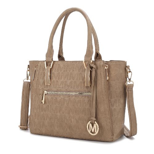 MKF Collection Cairo M Signature Satchel Handbag Multi Pockets by Mia K