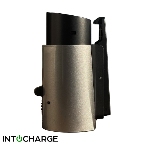 IntoCharge – Adaptateur de chargement Tesla à SAE J1772 | 60 a/240&nbsp;V AC | ajustement optimal | Configuration facile | Argent | compatible avec