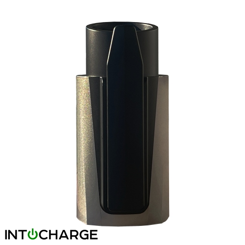 IntoCharge – Adaptateur de chargement Tesla à SAE J1772 | 60 a/240&nbsp;V AC | ajustement optimal | Configuration facile | Argent | compatible avec