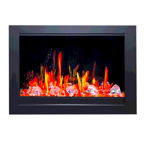 LITEDEER HOMES  2025 New Litestar 30" Smart Electric Fireplace Insert With App Diamond-Like Crystal (Zef38Vc-30C 2025 New Version)