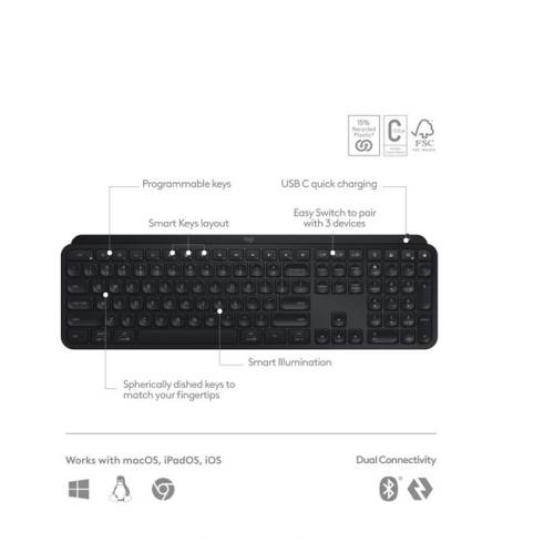 Logitech MX Keys S Wireless Keyboard