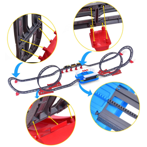 Fun Little Toys F-532 78 Pcs The Train On Track To The Ancient Era