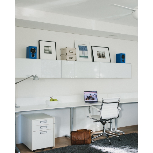 Haut-parleurs amplifiés diffusion en continu Alpha iQ de PSB avec BluOS - Bleu minuit