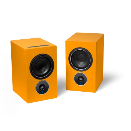 PSB Alpha iQ Streaming Powered Speakers with BluOS - Dutch Orange