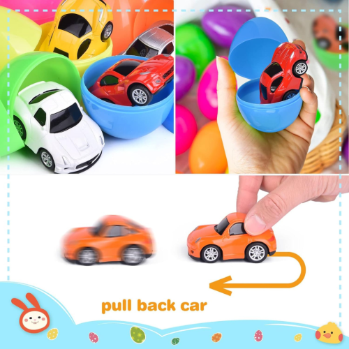 Fun Little Toys F-500 12pcs Easter Eggs Alloy Car Assortment