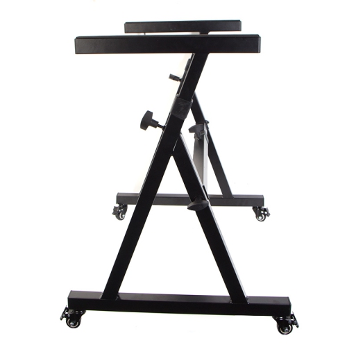Duramex Heavy Duty Z-Style Keyboard Stand with 360° Swivel wheels 2 with Lock 23.6-35.4" / 60-90cm Adjustable Height and 23.2-40.6" / 59-103cm
