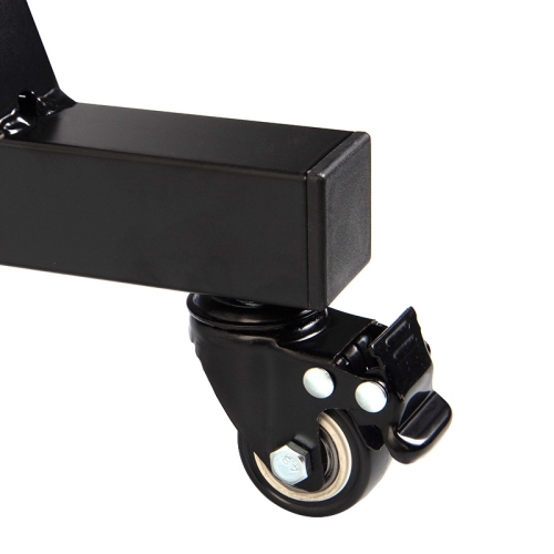 Duramex Heavy Duty Z-Style Keyboard Stand with 360° Swivel wheels 2 with Lock 23.6-35.4" / 60-90cm Adjustable Height and 23.2-40.6" / 59-103cm