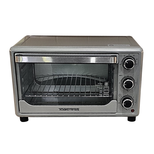 Toastess - Toaster Oven and Air Fryer, 6 Slice Capacity, Adjustable Temperature, Stainless Steel